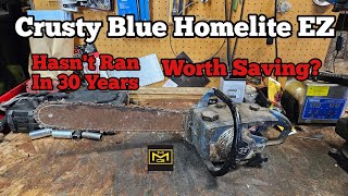 Rare Blue Homelite EZ Chainsaw Revival