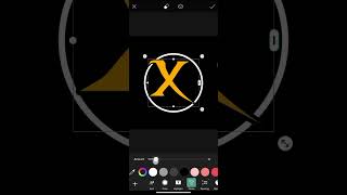 X Logo Design in PicsArt mobile 🔥 #shorts