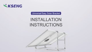 Universal Easy Solar Bracket Step-by-step Installation