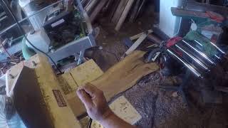 Woodmaster planer video:   Apple slabs and maple lumber