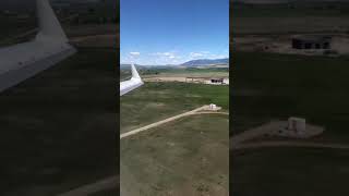 CRJ900 Landing in Bozeman