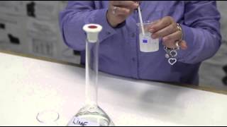 CO₂ test with lime water (Afrikaans)