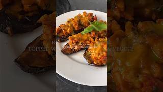 Roasted Eggplant with Quorn Diced ChiQin Pieces #quorn #flexitarian #dinnerrecipes #vegetarianmeals