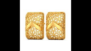 MELORRA Yellow 18K Edge of Lace Pure Gold Earrings for Women #shorts #nsoni