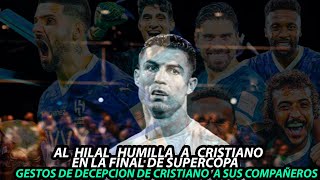 Así FUE la TREMENDA BRONCA de CRISTIANO RONALDO al PERDER la FINAL de la SUPERCOPA