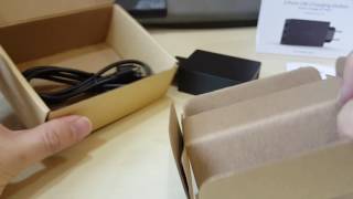 Silent unboxing Aukey  3 Ports USB Charging Station