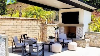 Modern Patio Design Ideas 2024 Garden Landscaping Ideas| Pérgola exterior de la casa en la azotea