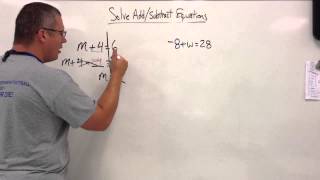 Solving Add & Subtract Equations