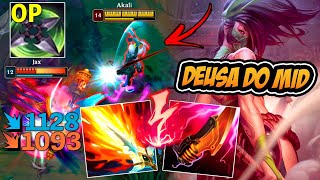 AKALI VIRA A DEUSA DO MID COM ESSA BUILD SECRETA DE ONE HIT - LEAGUE OF LEGENDS