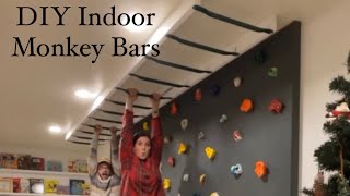 DIY Indoor Monkey Bars Tutorial