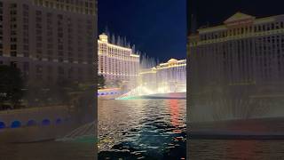 Fountains of Bellagio - water show in Las Vegas #travel #ytshorts #nevada