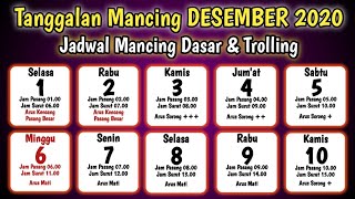 TANGGALAN MANCING BULAN DESEMBER 2020 || KALENDER MANCING DI LAUT