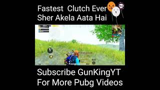 #shorts pubg mobile clutch #short video | Sher Akela Aata Hai🔥| Rajnikanth style entry with attitude