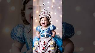 "Royal Sparkle: The Little Princess in Her Glittering Carriage" #music #royalty #cute #shorts