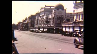 Moorabool St Geelong with tram early 1950s