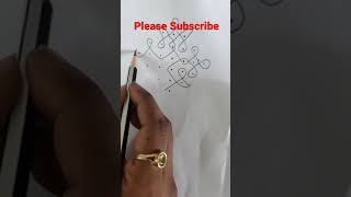 Easy 7-1 dots kolam || easy melikala muggu || Friday kolam