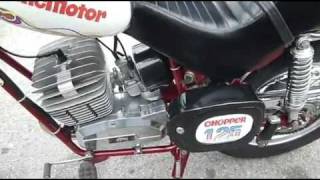 Fantic Chopper 125 start-up - crazy man!! - ITALIAN MOTOR magazine