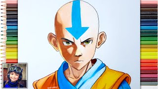 Drawing Aang the Airbender | Avatar The Last Airbender