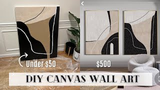 Huge DIY Canvas Wall Art On A Budget | Living Room Updates | Luxury On A Budget | House To Home