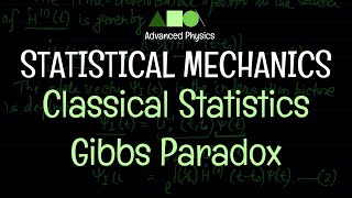 Statistical Mechanics - Classical Statistics : Gibbs Paradox