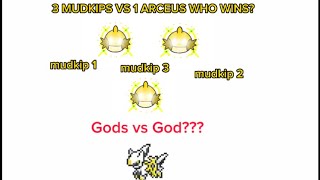 3 DIVINE MUDKIP VS ARCEUS WHO WINS?? (Ft Kyuremite owner) #pokemon #mudkip #arceus