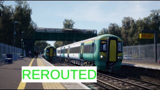 train sim world 2 london commuter scenario - rerouted