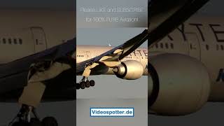 KLM Boeing B777 - INCREDIBLE Sunrise Landing! #shorts #KLM #B777