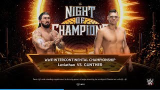 WWE 2K24 Leviathan vs Gunther