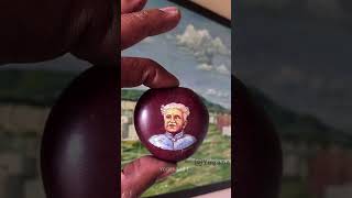 Painting on Bauhinia seeds  @Kuvempu @￼￼rashtrakaviKuvempu #kannadakavana