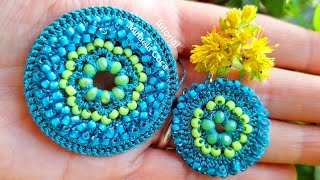 Orecchini all'uncinetto e perline-tutorial breve e facile (ciondolo o portachiavi) / Crochet bijoux