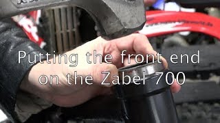 Zabel 700 Dirtbike Build Part 6: Putting on the front end