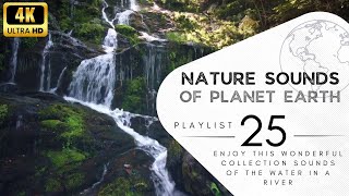 2 hours of pleasant natural sounds - waters in a river.