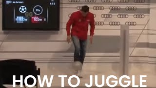 HOW TO JUGGLE A FOOTBALL (Get better at juggling)