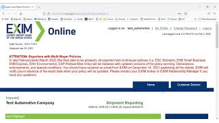 EXIMOnline monthly reporting tips