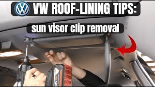 VW TOUAREG SUN VISOR CLIP REMOVAL -- HOW TO