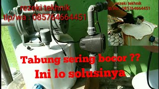 Tabung jetpum pc 250  bocor dirubah tanpa tanki dan pakai otomatis pressure control