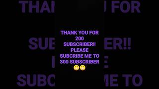 Happy 200 subscriber😁😁