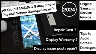 Samsung Galaxy S23/S24 Ultra Service Center Screen Repair Cost 2024