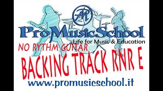 Rock and roll Backing Track E no Rythm Guitar