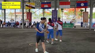 Petanque - Cambodia vs Laos mix​ double​ | Seagame31 Vietnam