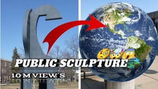 public sculpture 🧩 on H2 Google Earth 🌎#viral #10million #trending #youtubegrowth #sculpture