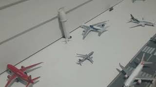 Model airport update #5. With a new airplane the A380 Malaysia Airlines