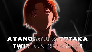 Ayanokoji Kiyotaka | 4k twixtor scenes | NO CC | With CC | Download link in the description