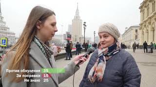 Что думают люди о поправках в конституцию ?