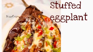 A Must Try Eggplant Recipe | Easy Yummy And Creamy Stuffed Eggplant 🍆