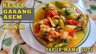 Garang asam ayam tanpa santan begini resep nya !?