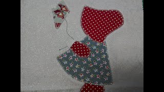 Kays Quilt. Block 2. SunBonnet Sue