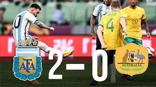 Argentina vs Australia 2-0 Highlights #ARGAUS.