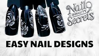 Nail Designs 2024, Elegant and Mysterious: Simple Black Base Nail Ideas | Nail Beauty Secrets