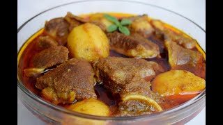 আলু দিয়ে গরুর মাংস রান্না || Beef Curry with Potato recipe by Asha